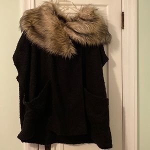 Seven fur collar vest 2x